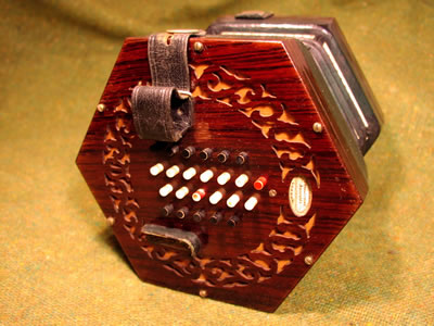 Mass Produced 48-key English concertina by C. Wheatstone